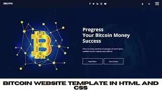 Designing a Responsive Cryptocurrency Website with HTML and CSS | Source code