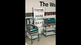 Casing-in and joint-setting/pressing with the new XS machines by Schmedt. The World of Bookbinding.