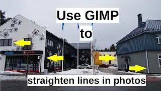 Using GIMP to quickly straighten lines in photos ---  A quick method