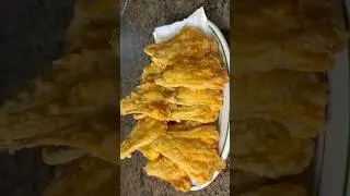 Crispy Fried Pumpkin blossoms #food #cooking #blossoms #shorts #asmr #crispy