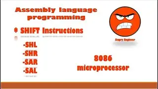 shift instructions of 8086 microprocessor | SHR SHL SAR SAL instructions