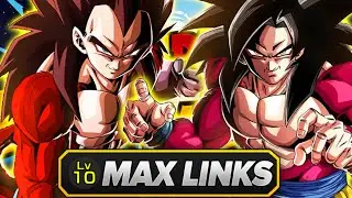 Dokkan BUFFED Year 4 LR SSJ4 Goku & Vegeta (They're CRACKED)