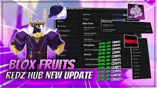Blox Fruits Script Redz Hub New Update – Auto Farm, Celestial Token, RIP Commander & More (No Key)