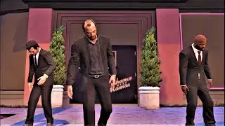 M, F and T going for a Limousine ride and getting drunk, Limousine Service (GTA 5 Mod)