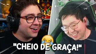 LIMINHA REAGINDO AO ALANZOKA IMITANDO ELE!