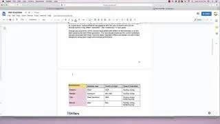 Google Docs Quick Video: Moving a table to 1 page