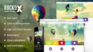 RockoX - One Page Parallax | Themeforest Website Templates and Themes