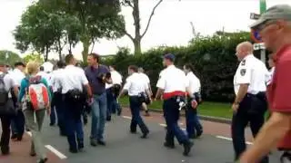 20 juli 2011 Ruud loopt 4 daagse van Nijmegen 2e dag in Beuningen