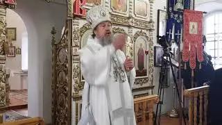 Проповедь епископа Максима в Покровском храме села Чернава