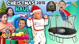 CHRISTMAS HAUL 2015 w  SNOW!!! Surprises!! FV Family X-Mas Holiday Vlog