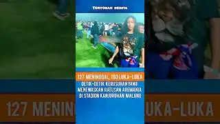 Terekam jelas detik detik aremania turun ke lapangan stadion kanjuruhan malang ❗❗#shorts