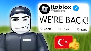 Roblox is getting UNBANNED in TURKEY...