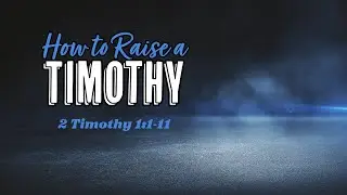 How to Raise A Timothy