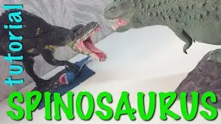 Видео лепка Спинозавор Spinosaurus Dinosaur Claymation