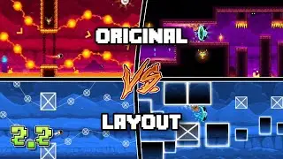 Dash Revamp: Original vs Layout (Very Optimized) | Geometry Dash 2.2
