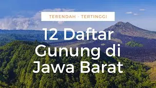 12 Daftar Gunung di Jawa Barat Beserta Ketinggiannya - Terendah ke Tertinggi