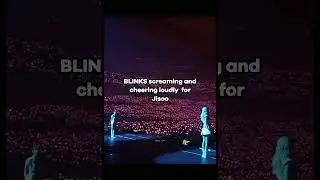 Blinks cheering for Jisoo😭 #jisoo #blink #shorts #blackpink #kpop #bornpink