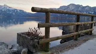 Background video - Beautiful view to Mondsee - Lake in Austria - For Special Moments