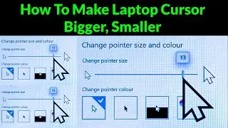How To change Mouse Pointer Size and Colour | How To Make Laptop Cursor Bigger | Mouse Pointer Size