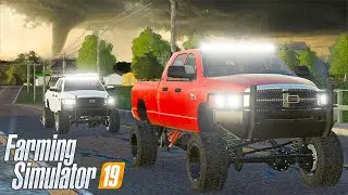 REDNECKS CHASE A TORNADO & THIS HAPPENS | Farming Simulator 19