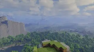 Minecraft + Zelda BotW Map Elytra Overview | Distant Horizons + Bliss Shaders test | RTX 3060ti