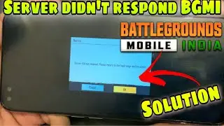 BGMI Royal pass lock Server did not respond. Please return to the login page and try again solution