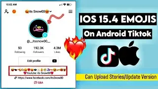 How To Get iOS Emojis On Tiktok Without Zfont 2022 (Can Upload Stories/Update Version) its Snow00