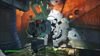 Fallout 4: Opening the door of Vault 111