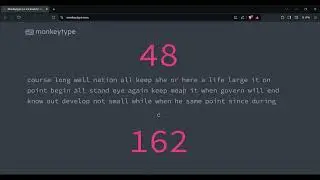 158 WPM (Words Per Minute) | 60 Sec Monkeytype | Caps Lock #typing #asmr #typefaster