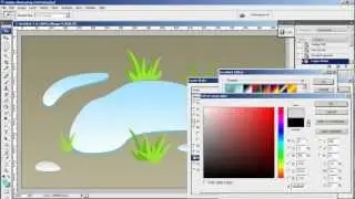 Timelapse: Water Puddle Illustration in Photoshop