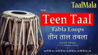 Teen Taal tabla loops | Teen Taal 16 Beats | #Tabla #Tanpura D sharp
