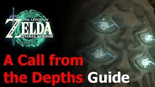 Zelda Tears of the Kingdom A Call from the Depths - Statue Trapped Under Water Behind Stone Gate