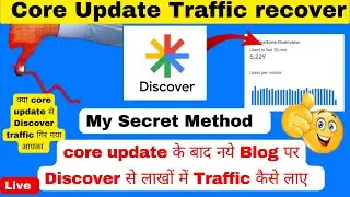 Core Update Traffic Recover | core update के बाद Google Discover से Traffic कैसे लाए | Imran x Tech