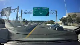 Car hits wall on Florida 528 beachline headed towards Interstate 4