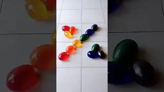 Popping % Water Color Balloons Reverse Video Asmr