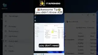 💥Awesome Tip🤯 you didn't Know #25 speed up that pc! 