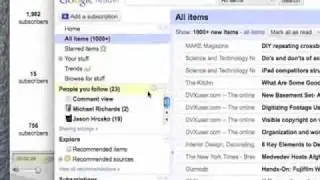 Using Google Reader