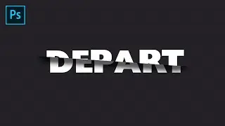 Como crear efecto de texto cortado en Photoshop