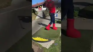 I Wore The MSCHF Big Red Boots to play golf. What should I do next?