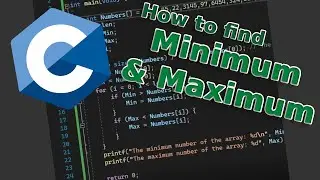 C Programming How to find minimum and maximum in array