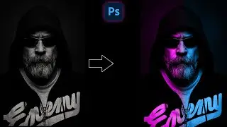 Dual Lightning Effect in Photoshop | Portrait  dual Lightning Effect | Photoshop