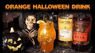 Frankie's Tiki Room's SPOOKTACULAR Orange Halloween Drink
