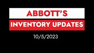 Abbott Inventory Updates 10/5/2023 - Out of Stock Ensure, Two Cal and More