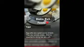 Biotin Rich Foods for hair,skin and nails #boitinrichfood #boitin #shorts #ytshorts