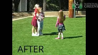 Austin Texas Playground surfacing with synthetic grass