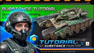 Substance Painter Tutorial - Quick Texturing/Weathering a Low-res Tank