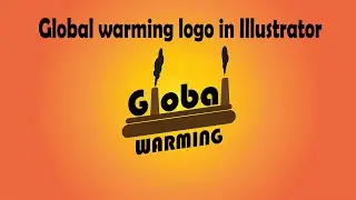 Global warming minimal logo in adobe illustrator | Adobe Photoshop | Graphic design