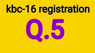 kbc-16 registration question-5 | kbc 2024 | 30 April/अप्रैल 2024 | kbc registration Question | #kbc