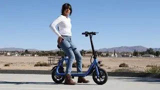 Gyroor C1 Electric Scooter  With Seat & Carry Basket