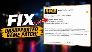 How to Fix RAGE Plugin Hook Current Game Version Not Supported (2026) | Unsupported Game Patch Fix